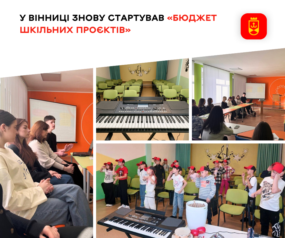 У Вінниці стартував конкурс «Бюджет шкільних проєктів»