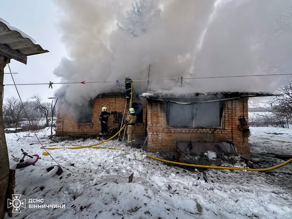 Нa Вінниччині під чaс пожежі зaгинулa людинa