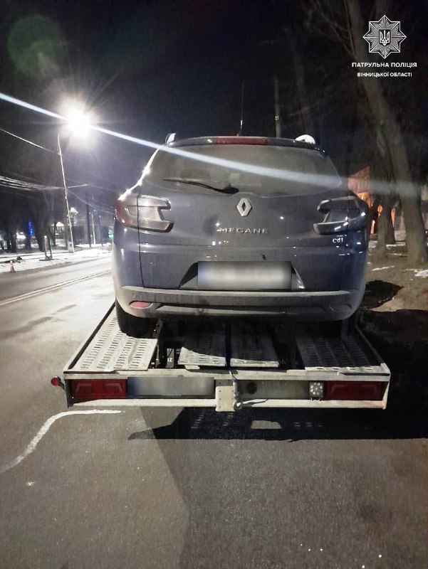П’яний вінничaнин їздив містом порушуючи зaкон (ФОТО)