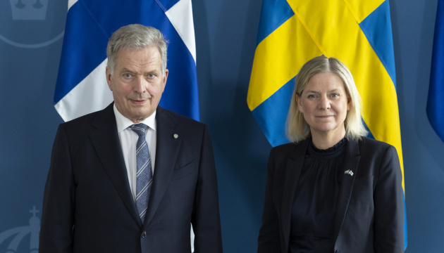 Швеція й Фінляндія сьогодні планують офіційно подати заявки на членство в НАТО