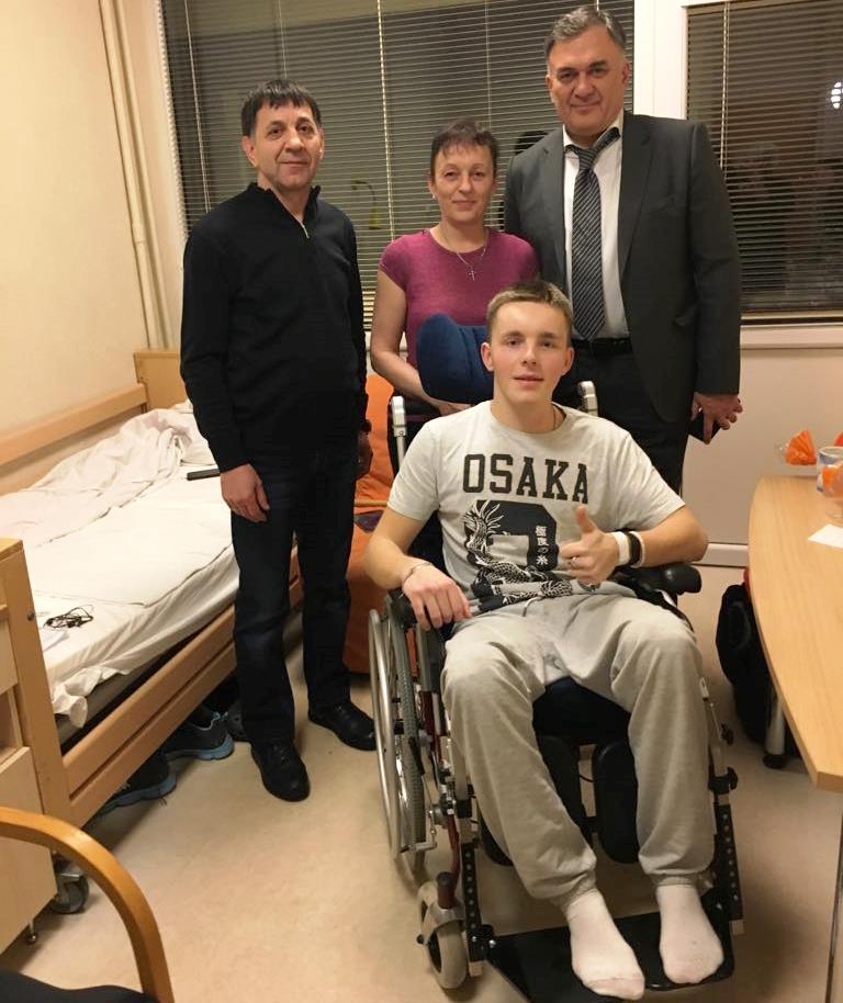 У Ризі вийшов з коми та незабаром вирушить на реабілітацію до Львова юний український бобслеїст