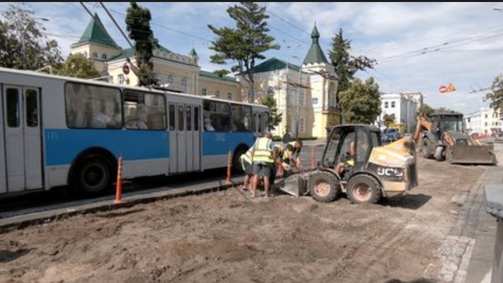  У центрі Вінниці триває другий етап ремонту бруківки: змінено рух транспорту