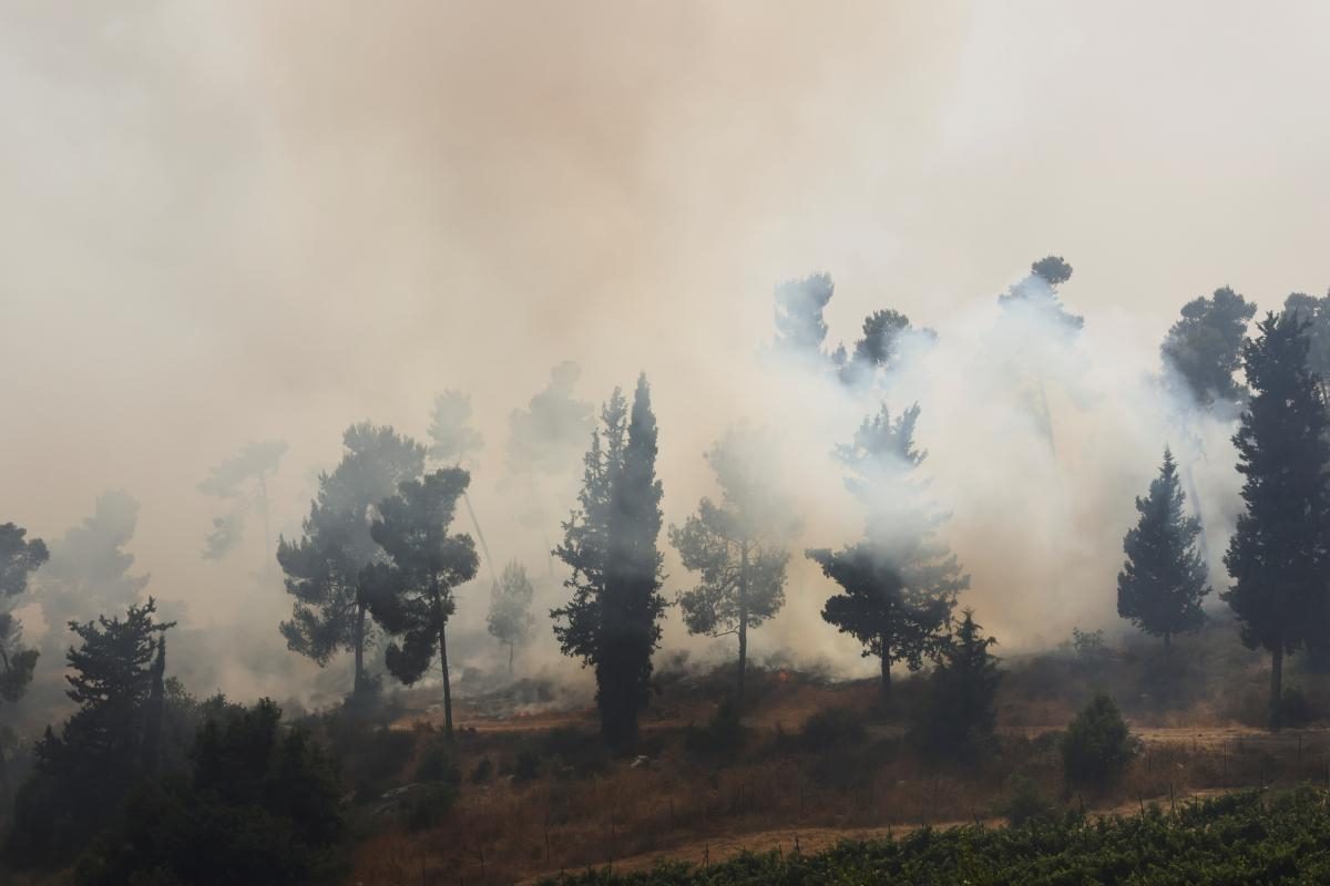 Біля Єрусалима спалахнули лісові пожежі