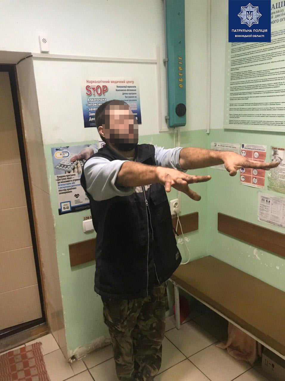 Нічна подорож «під кайфом» — вінницькі патрульні затримали чергового водія в стані наркотичного сп’яніння