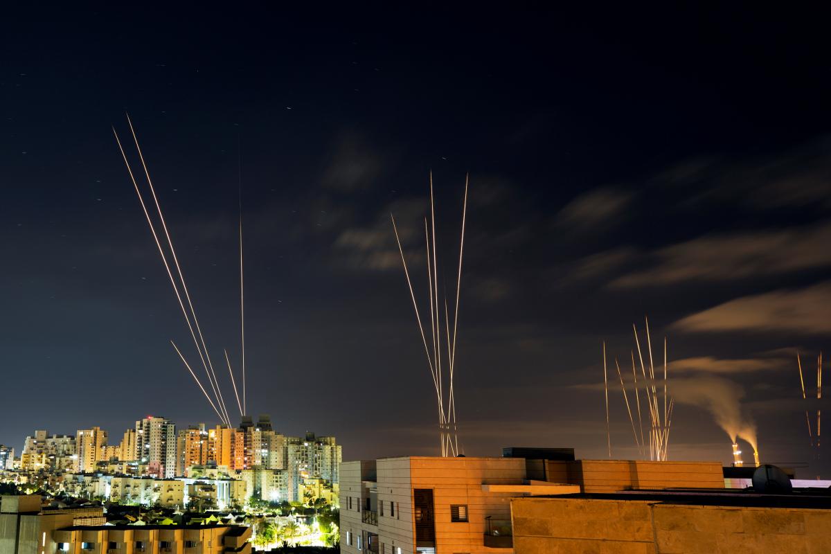З Сектора Газа вночі випустили понад 130 ракет по Ізраїлю