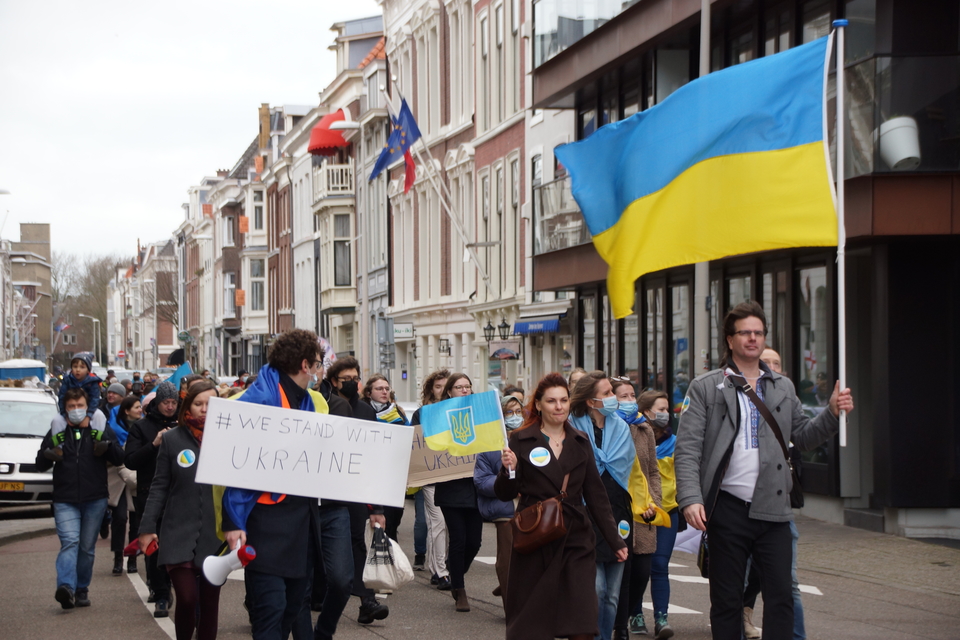 У Гаазі провели акцію на підтримку України та проти агресії РФ