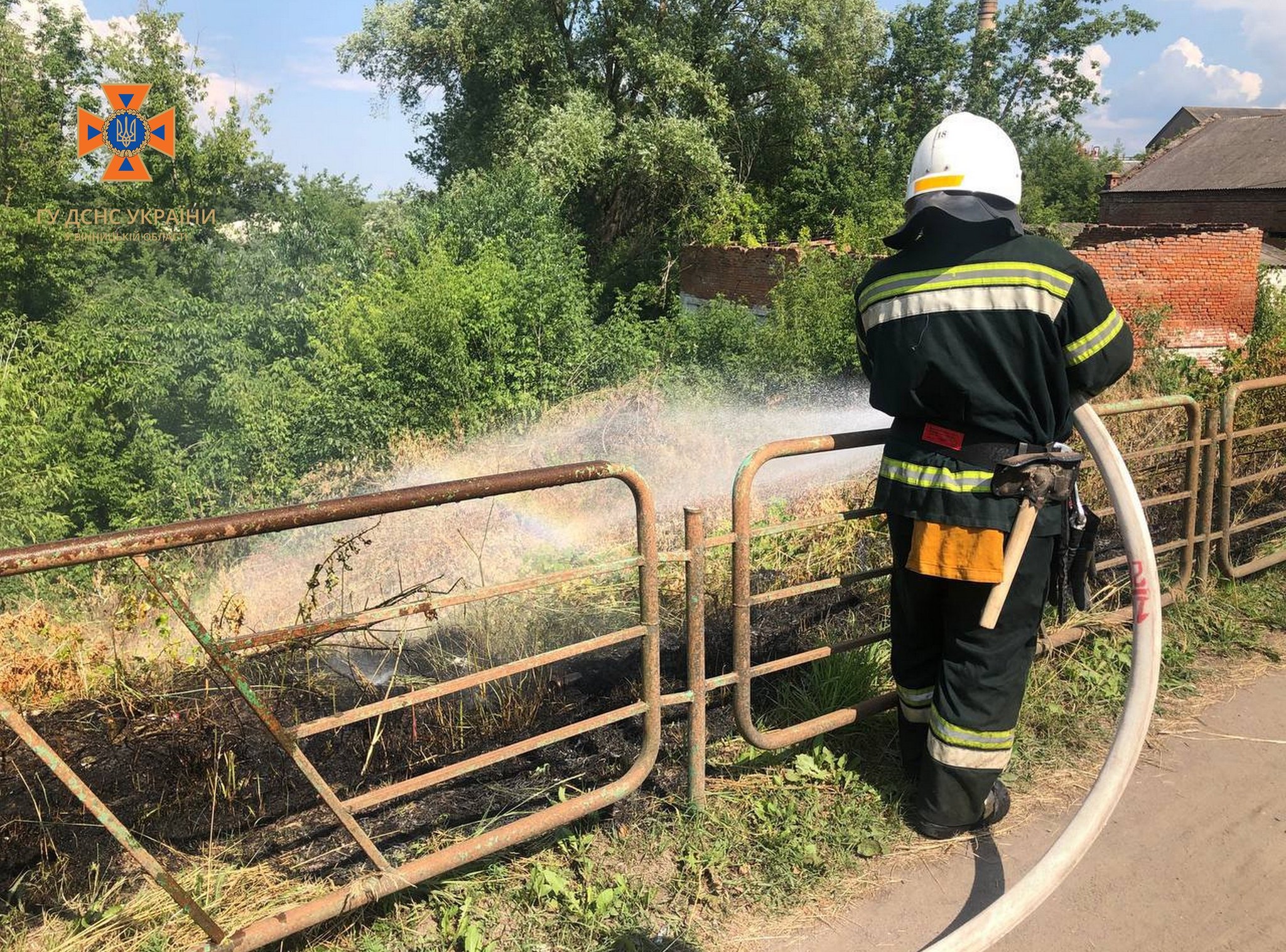 На Вінниччині горів сухостій: постраждав чоловік