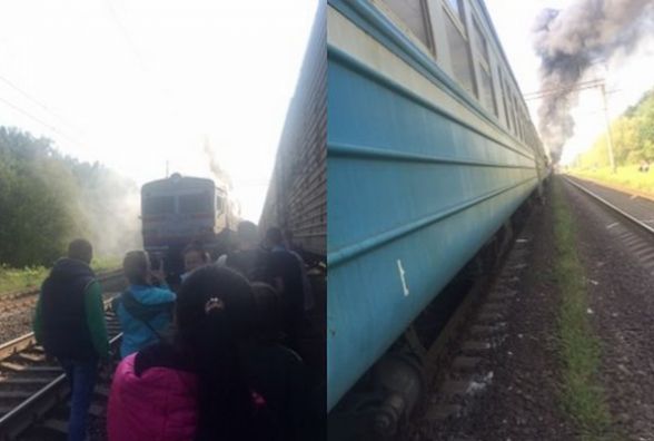 Пожежа в електричці «Жмеринка- Київ». Вже третій палаючий поїзд на ходу