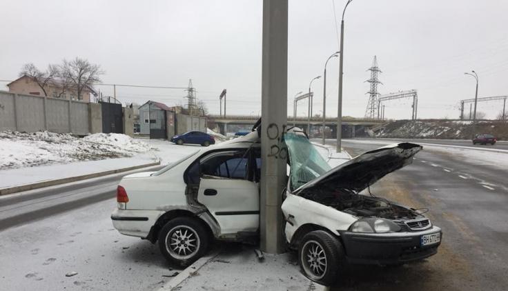 Утром в Одессе произошло ДТП