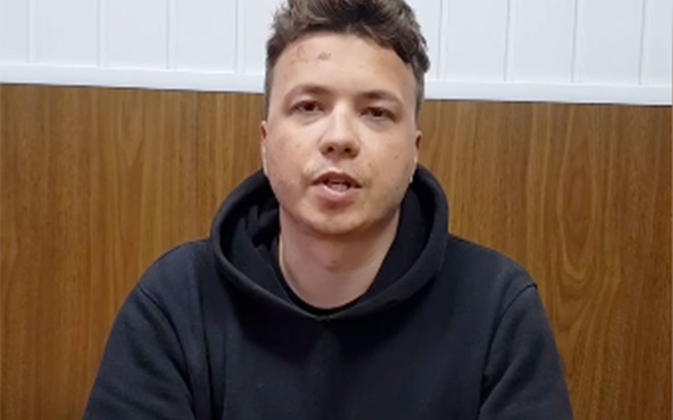 Білоруський провладний телеграм-канал опублікував відео з Романом Протасевичем