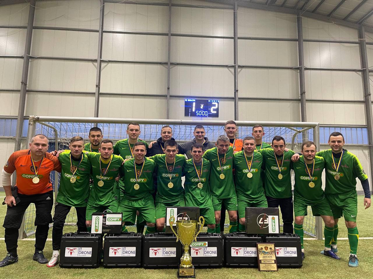 Герої на полі та фронті: Нацгвардія здобула перемогу в Чемпіонаті з футболу серед військових куди увійшли бійці «Червоної Калини»