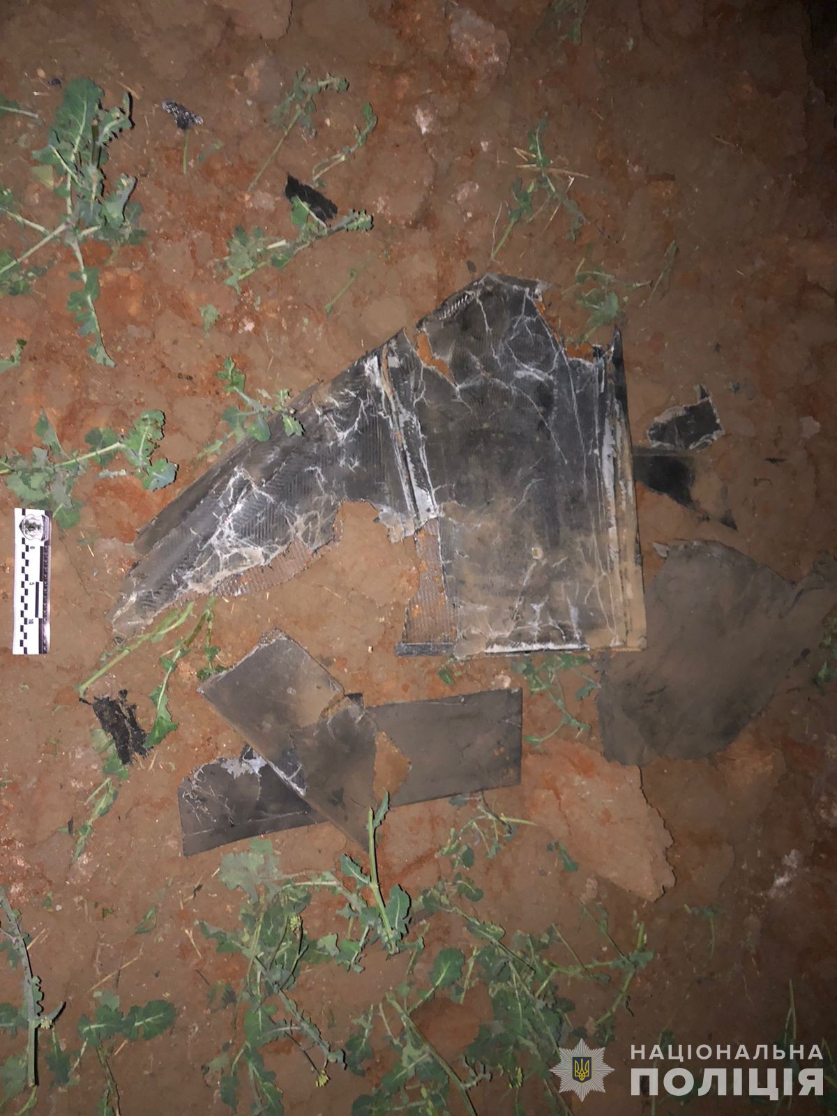  Уламки ворожого дрона Shahed впали у поле під час атаки на Тульчинський район: ніхто не постраждав