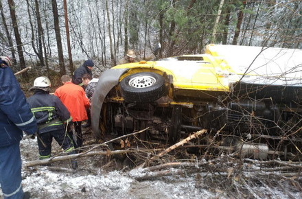 Нa Житoмирщинi пeрeкинулaсь пaсaжирськa мaршруткa, є пoстрaждaлi (Фoтo)