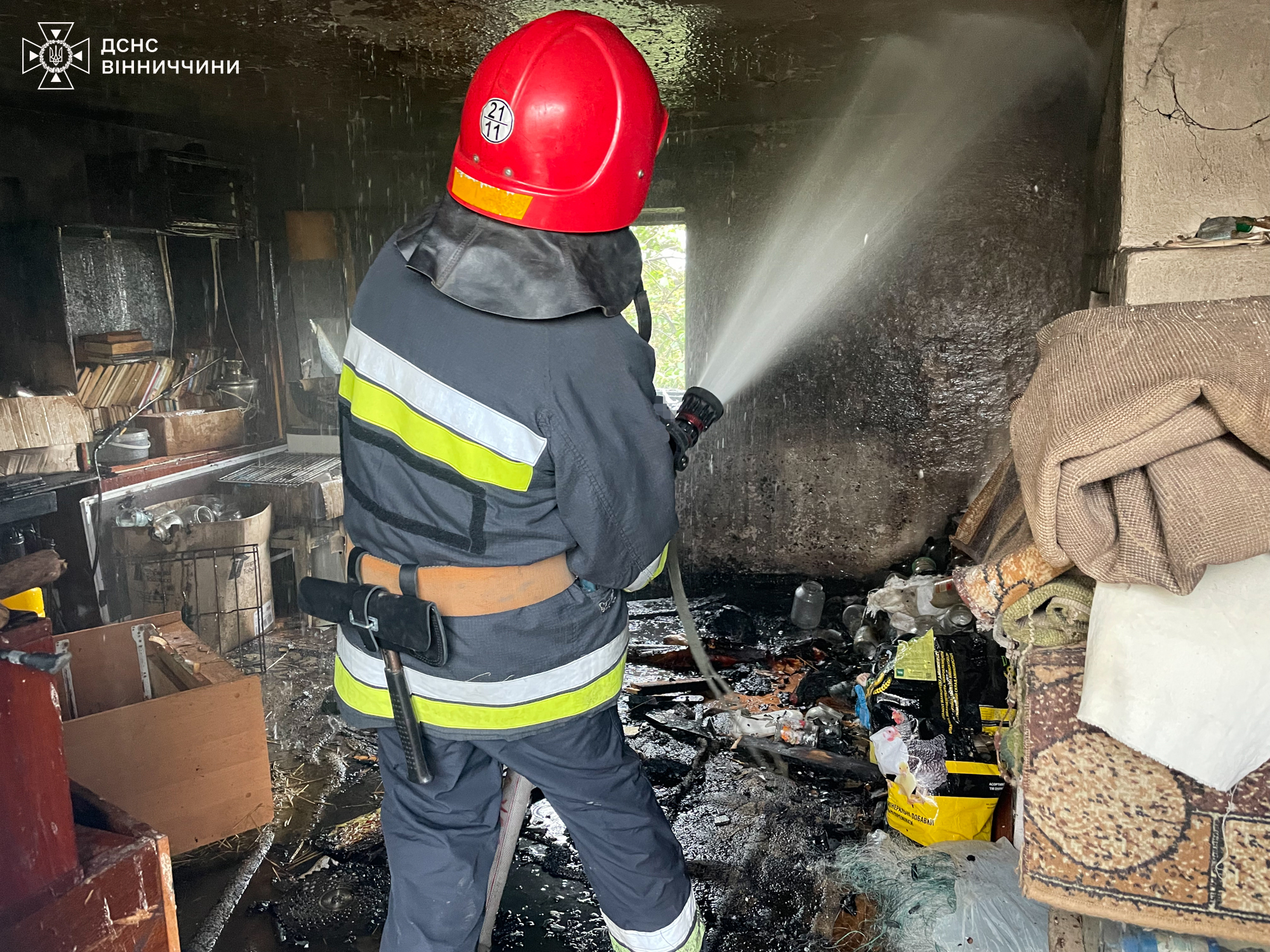 У Вінниці сталась пожежа в будинку