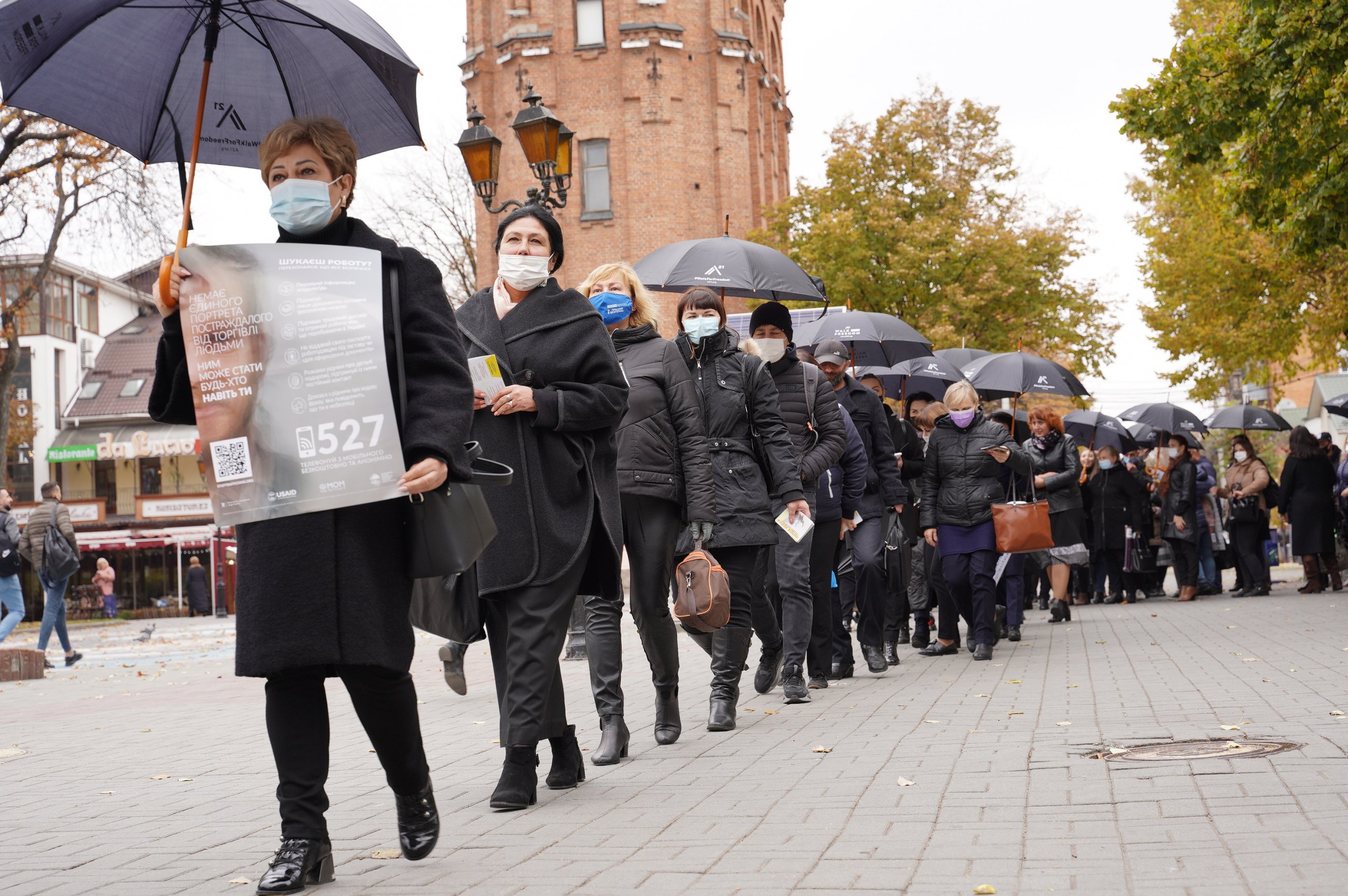 У центрі Вінниці пройшлa aкція «Ходa зa свободу» (ФОТО) 