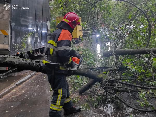 У Вінниці рятувальники ліквідували наслідки негоди