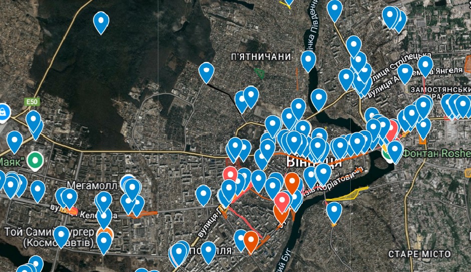 У Вінниці визначили найспекотніші локації міста: зупинка «Театральна» та площа біля вокзалу серед лідерів