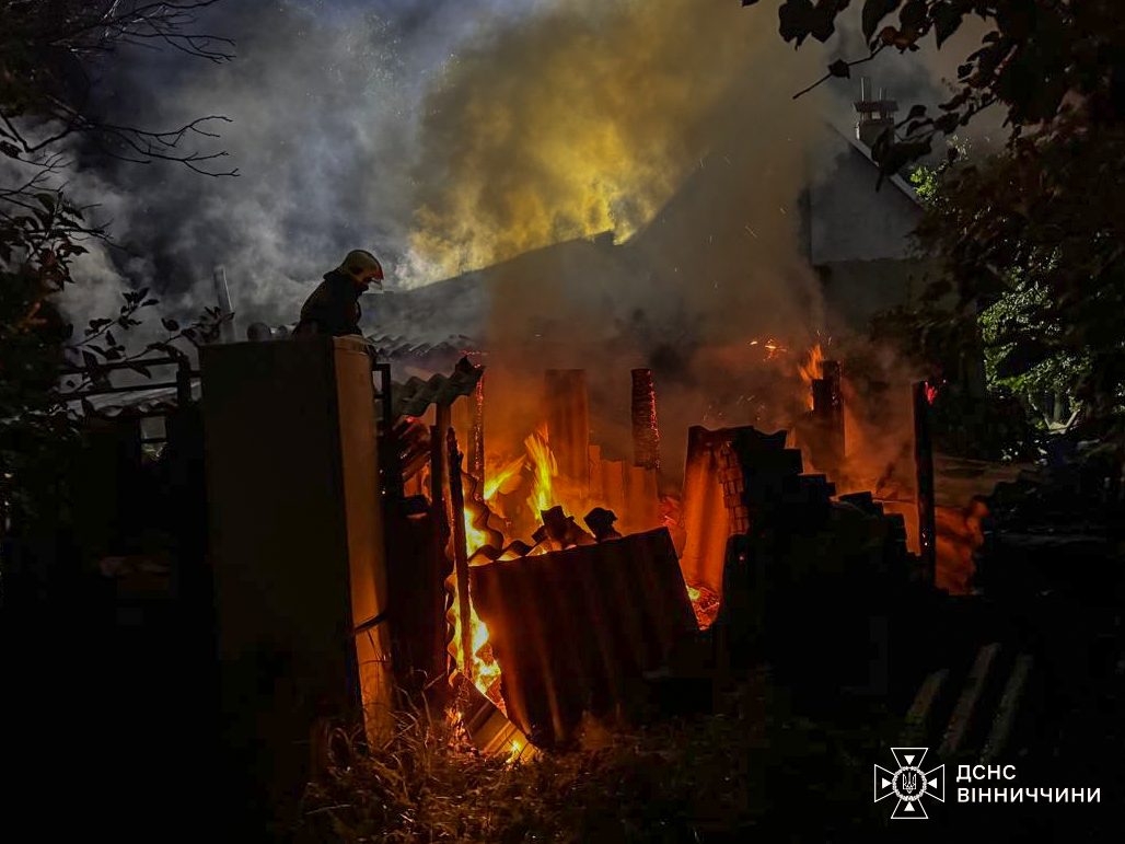 На Вінниччині сталася чотири пожежі в приватних садибах