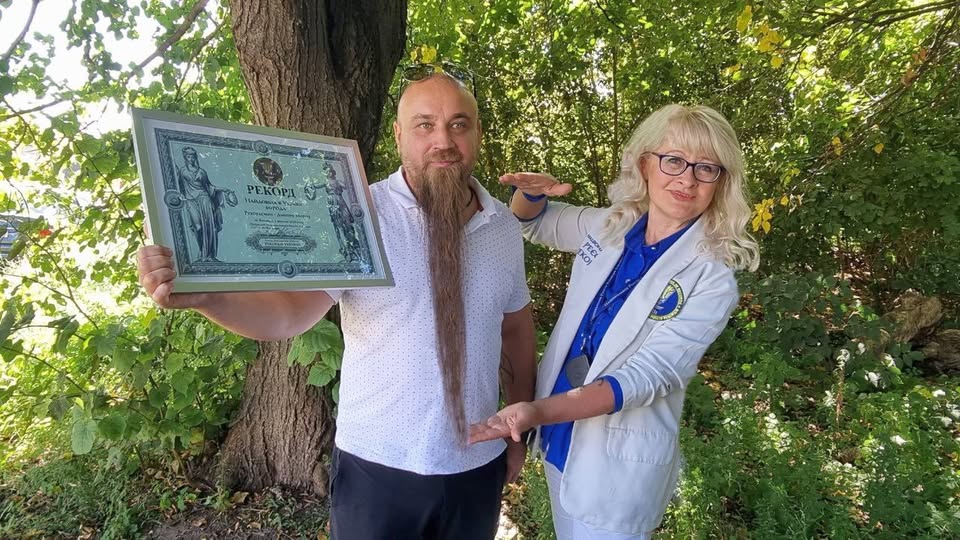 Вінничанин встановив рекорд України – виростив найдовшу бороду