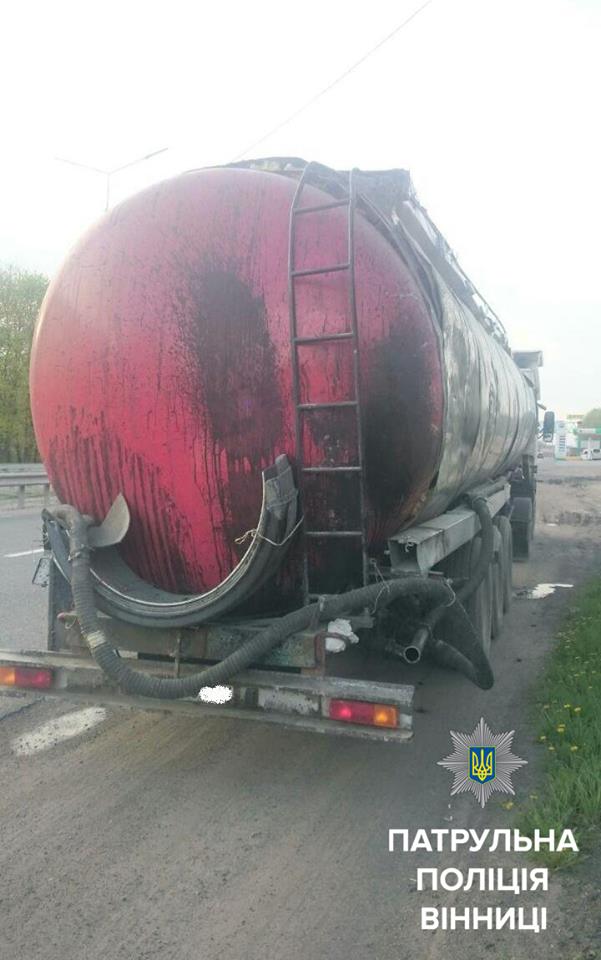 П’яний водій перевозив небезпечний вантаж без документів у Вінниці