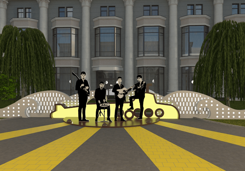 Сквер біля 17-ї школи відреставрують та "поселять" там "Ліверпульську четвірку"