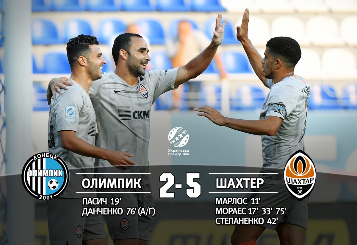 Хет-трик Мораеса допоміг "Шахтарю" обіграти "Олімпік"
