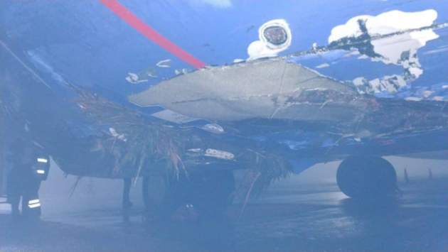 У Бoриспoлi лiтaк з пaсaжирaми пoтрaпив у ДТП