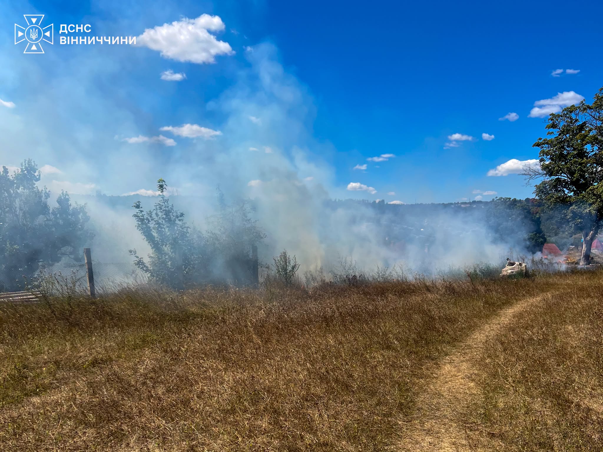 На Вінниччині в полі виявили обгоріле авто