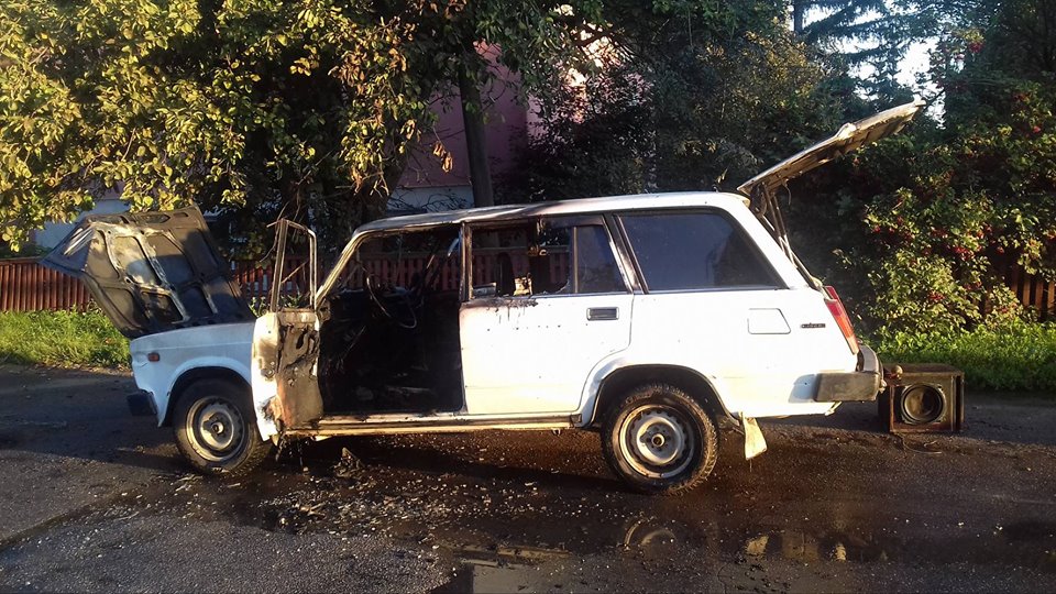 На Вінниччині невідомий підпалив автомобіль (Фото)