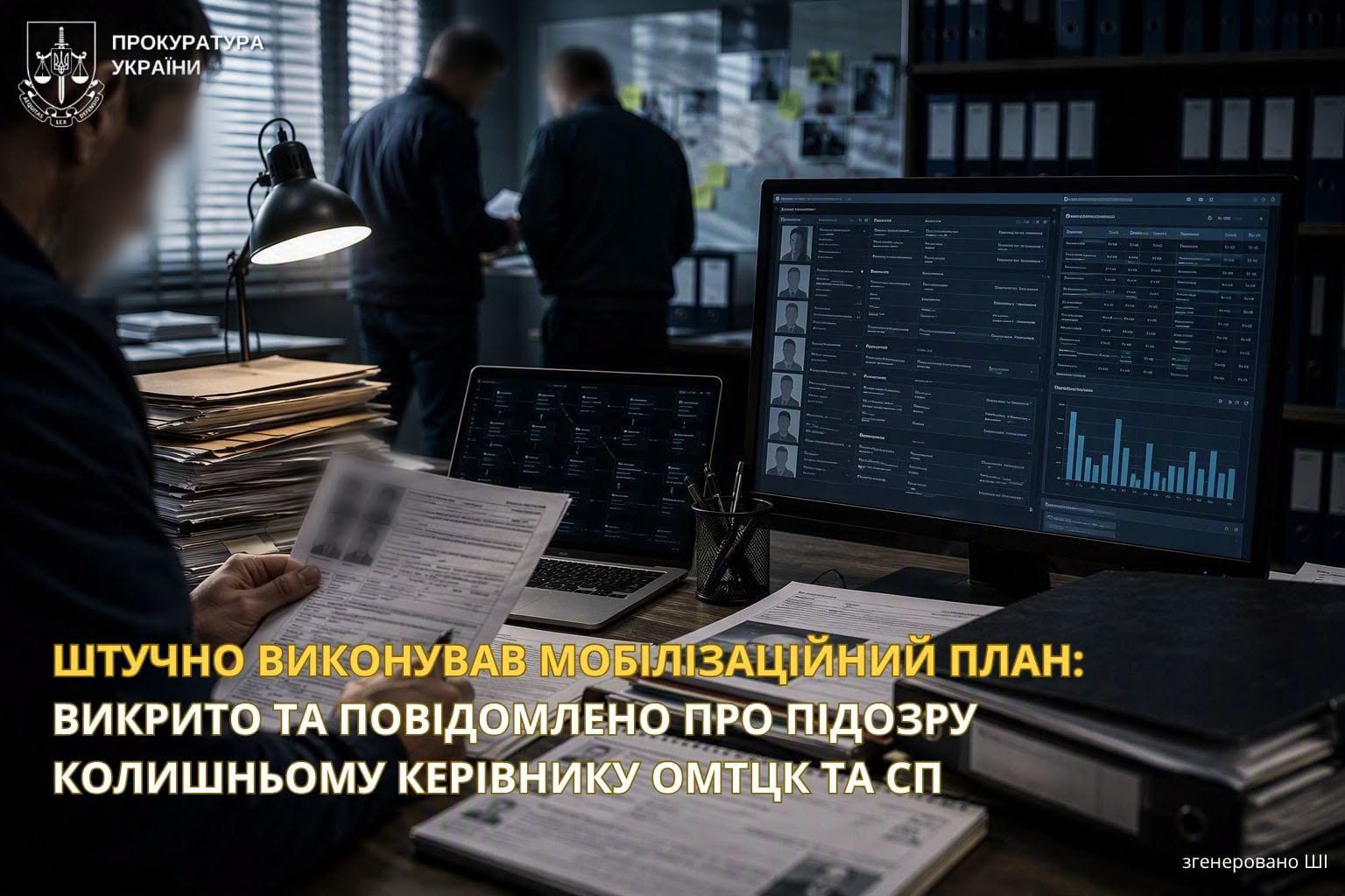 Ексекерівнику міського ТЦК на Вінниччині оголосили підозру у фальсифікації даних про мобілізацію