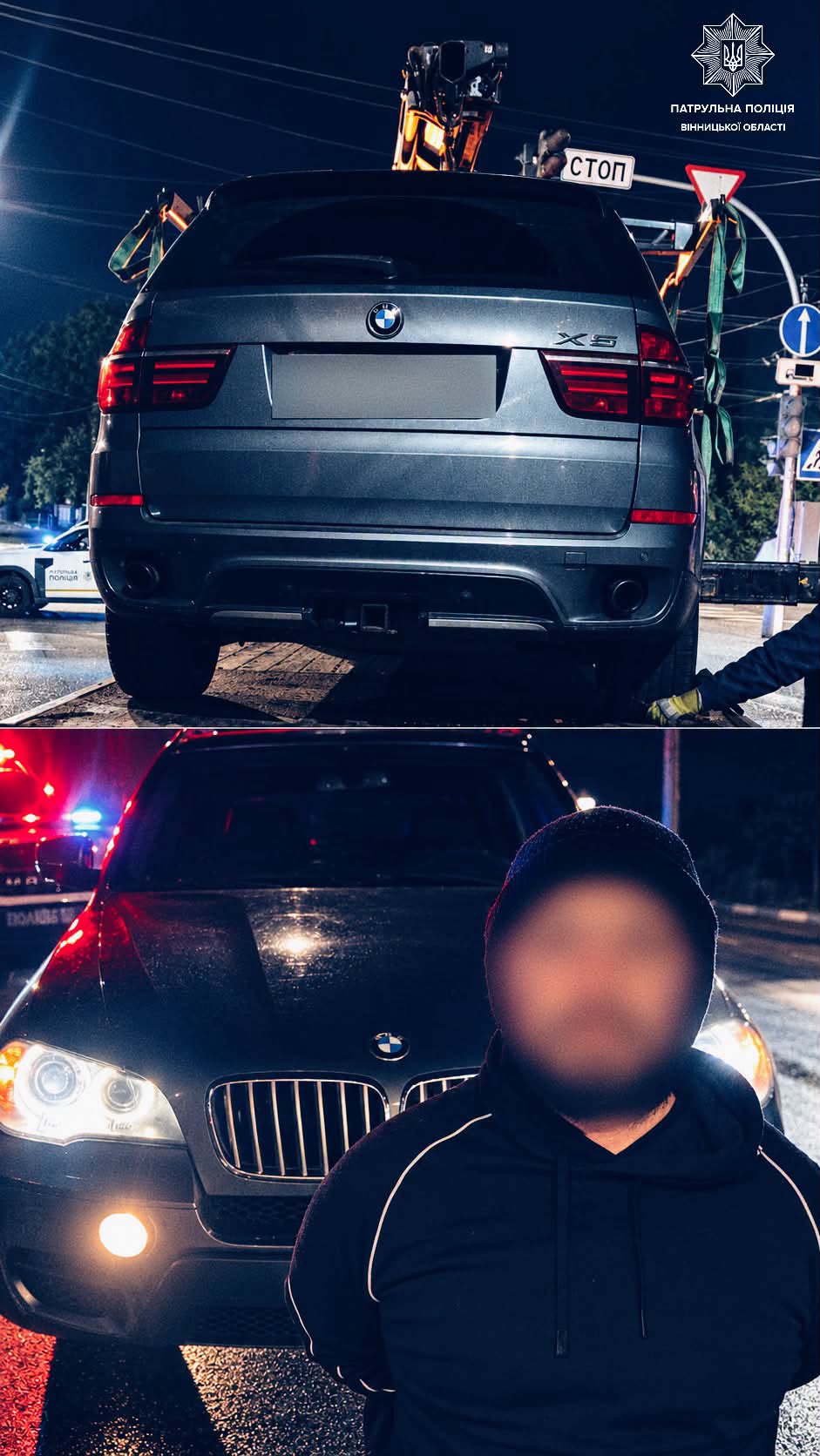У Вінниці водій BMW намагався втекти від патрульних: у нього запідозрили сп’яніння