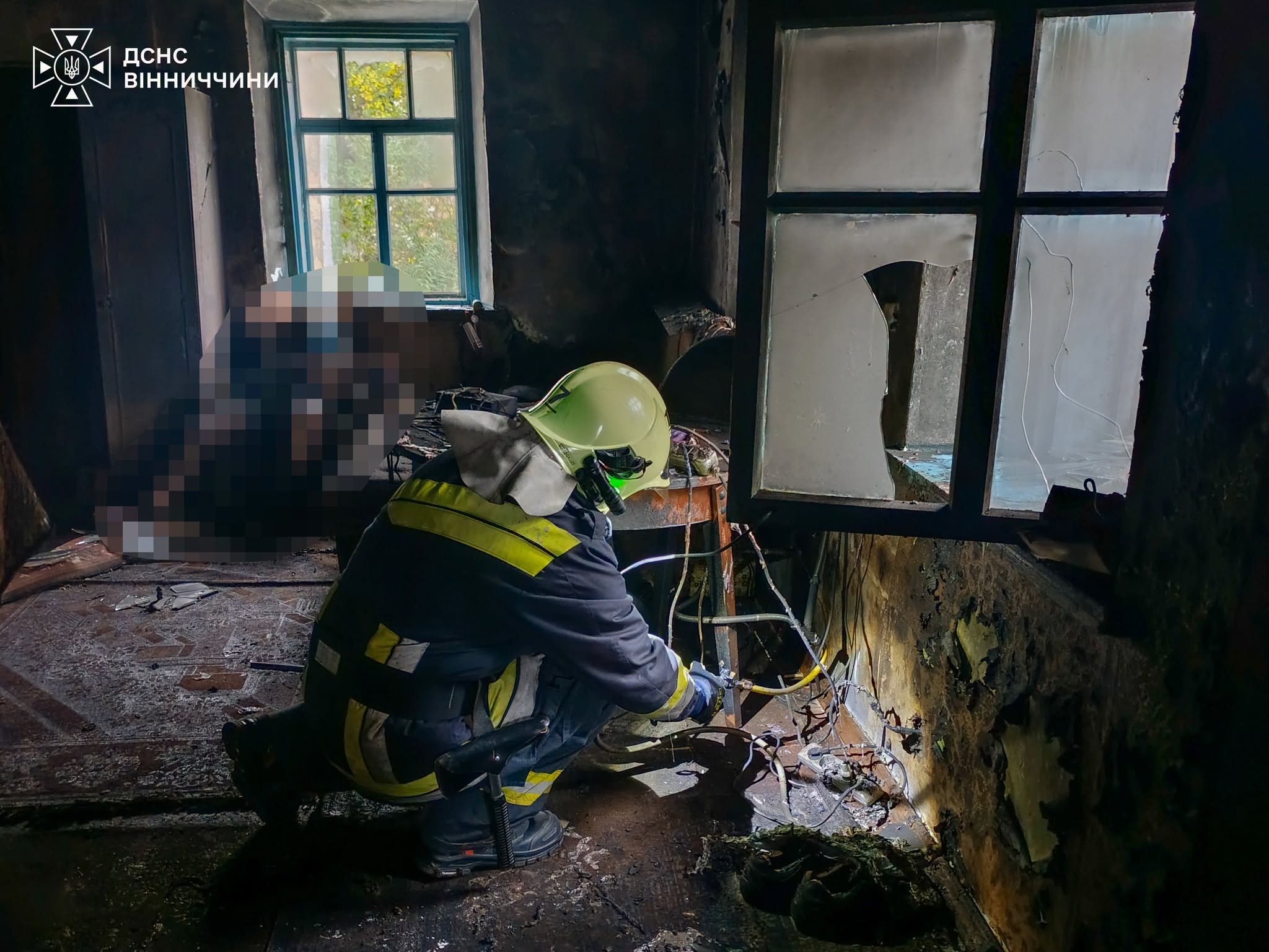 На Вінниччині під час пожежі в будинку загинув 71-річний чоловік