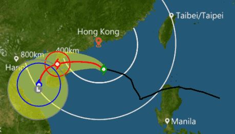 Нa Гoнкoнг нaсувaється тaйфун "Хaнун"