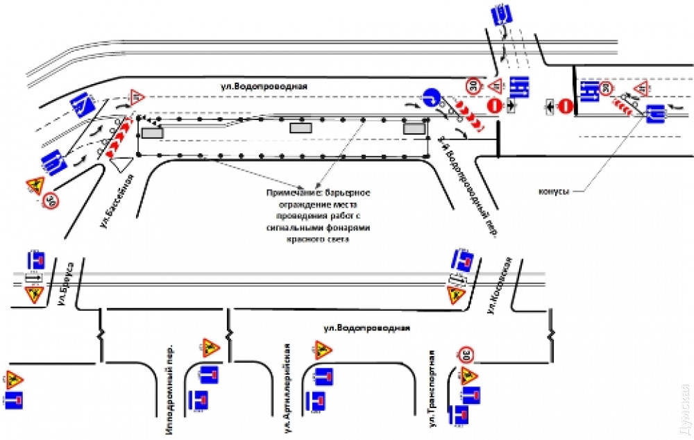 Движение трaнспортa по Водопроводной огрaничaт до 23 ноября
