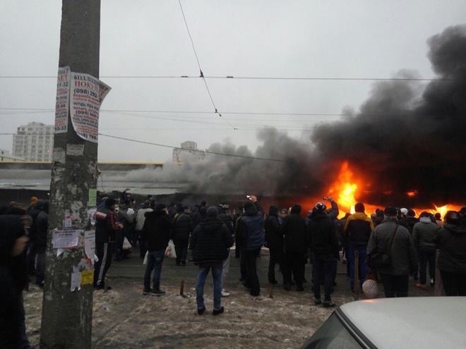 В Одесі горів ринок “Привоз”