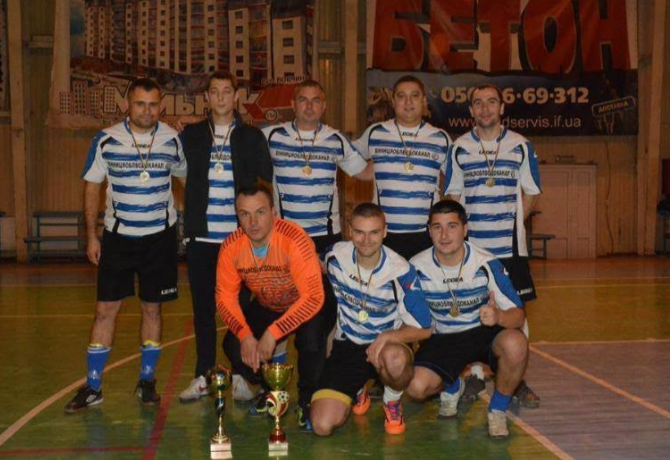 Команда КП «Вінницяоблводоканал» посіла перше місце на змаганнях з міні-футболу