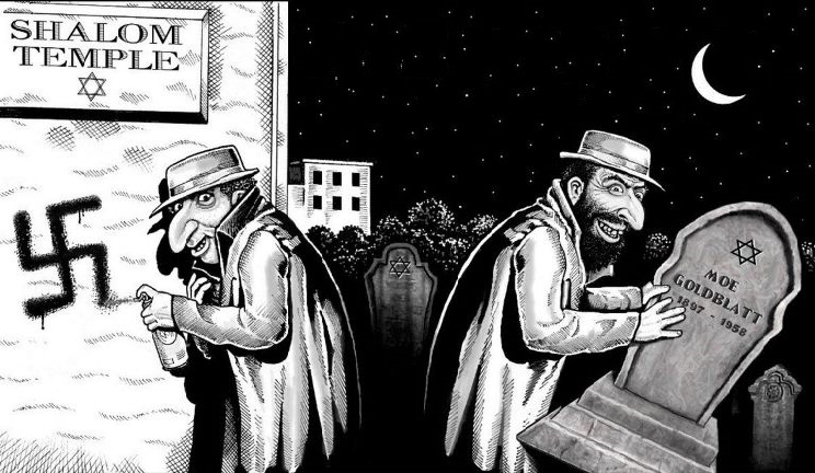 В Одессе рaзоблaчили двоих ксенофобов, которые нaносили aнтисемитские нaдписи нa фaсaды здaний