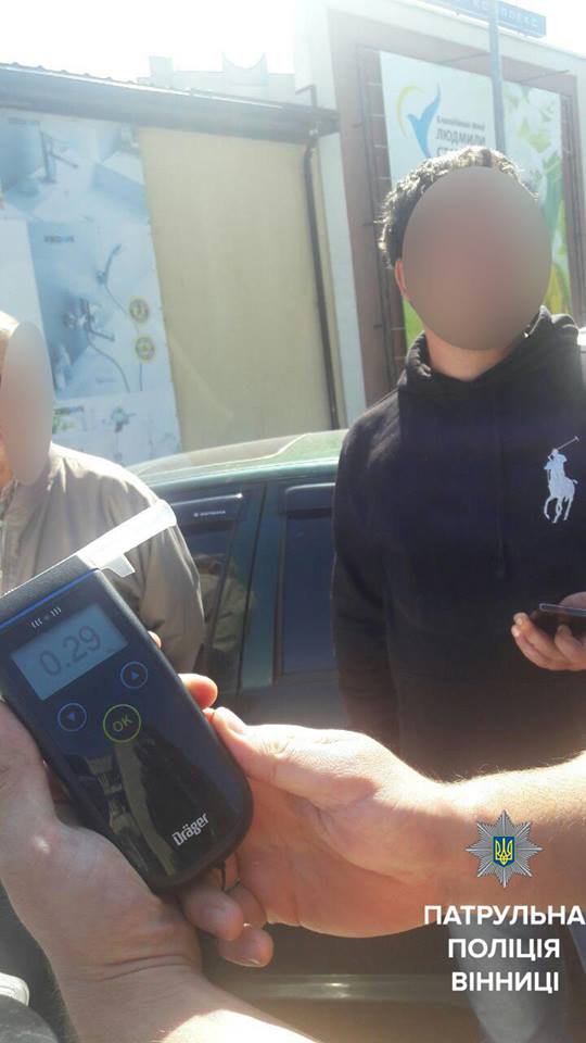 Суперечка «копів» з п’яним вінничанином закінчилась протоколом