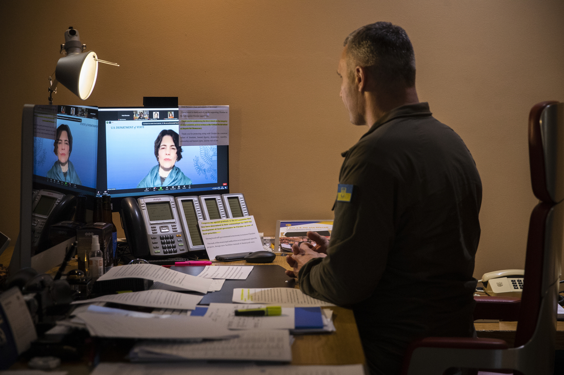 Кличко онлайн взяв участь у Глобальному саміті за демократію