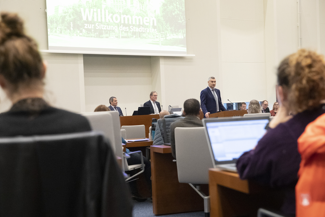 Кличко виступив у міській раді Лейпцига та закликав до подальшої підтримки й допомоги Києву та Україн