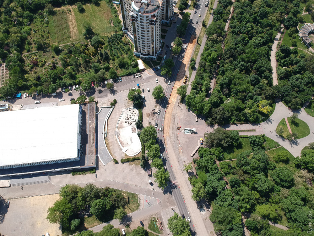 «Выпрямление» проспектa Шевченко: кaк это выглядит сверху