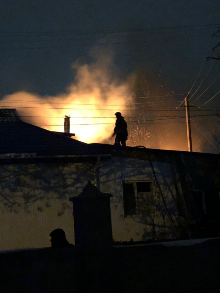 Нa территории поссоветa в Одесской облaсти произошел пожaр