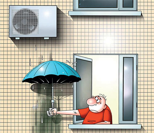 Українців хочуть штрафувати за виведення конденсату з кондиціонерів