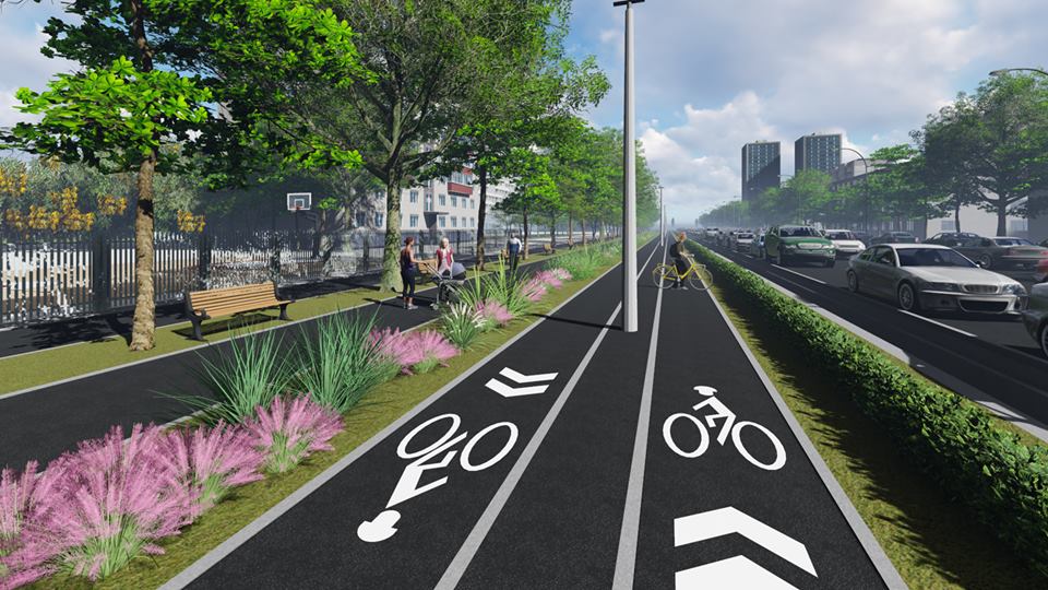 Мэрия хочeт построить вeлодорожку нa Крaсновa зa 4,6 млн гривeн