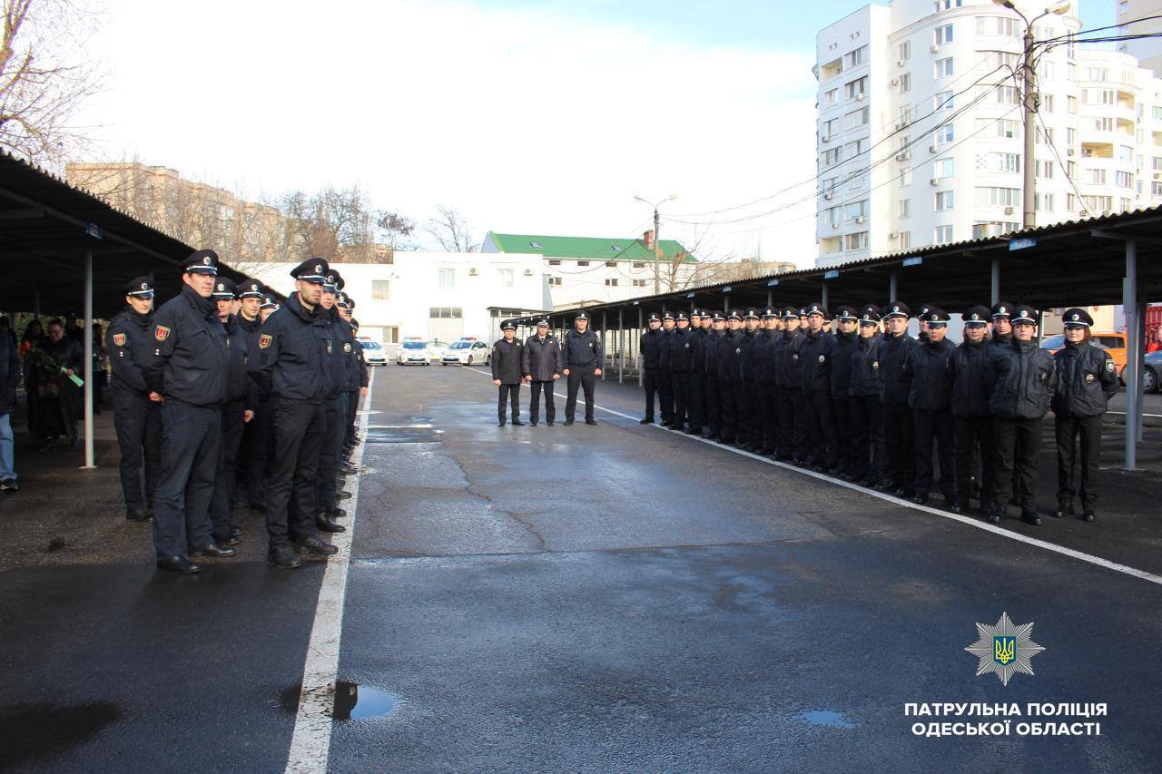 Новобранцы пополнили ряды патрульной полиции Одессы (фото)