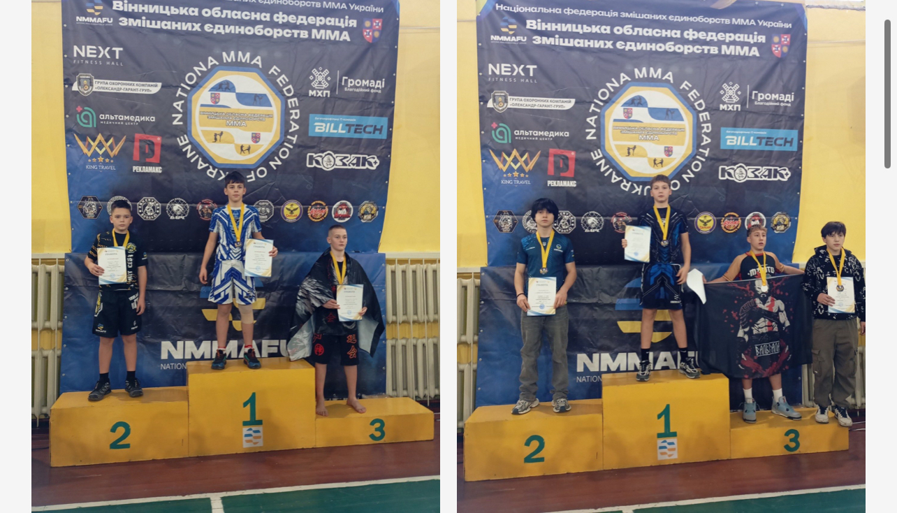 Тульчинські спортсмени успішно виступили на Кубку Вінницької області з ММА