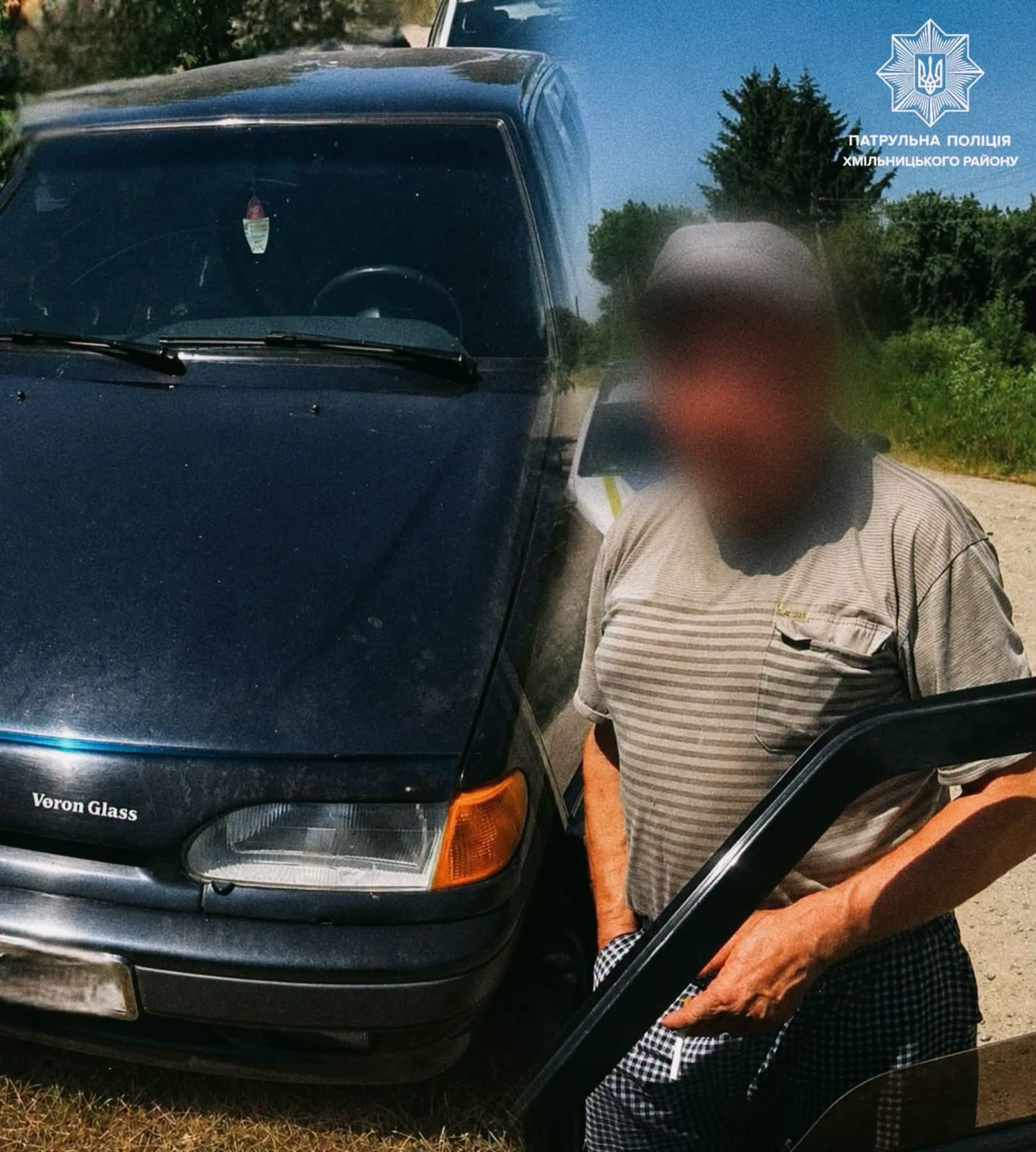На Хмільниччині патрульні виявили ймовірно нетверезого водія після повідомлення небайдужої жінки