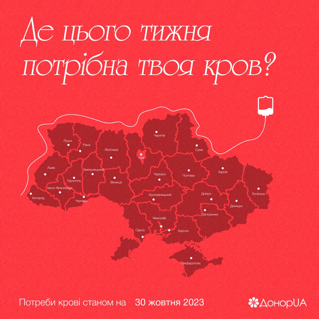 У Вінницькому центрі переливання крові є потреба у всіх групах донорів 