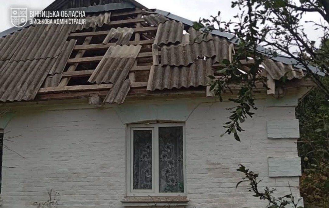 На Вінниччині через атаку дронів пошкоджено п’ять житлових будинків