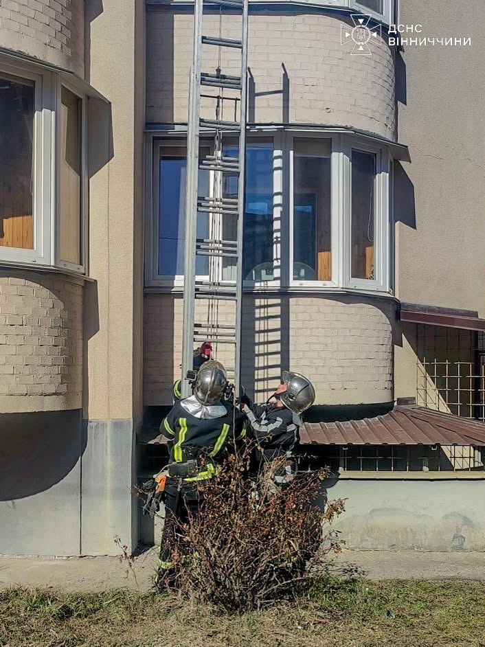 У Вінниці рятувальники звільнили жінку та дитину, які зачинилися у квартирі